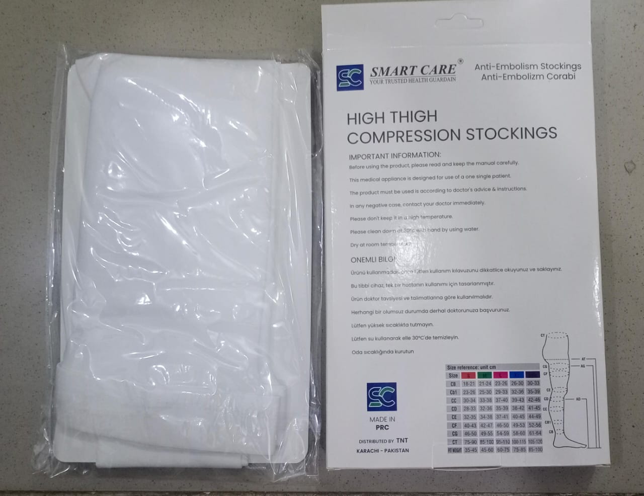 Smart Care High Thigh Compression Stockings – Medical-Grade Support for Blood Circulation, Varicose Veins &amp; Swelling Relief