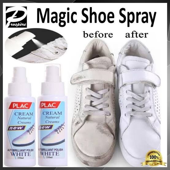 PLAC White Shoe Polish Spray – Magic Instant Cleaner for White Shoes (250ml) buy online in Pakistan