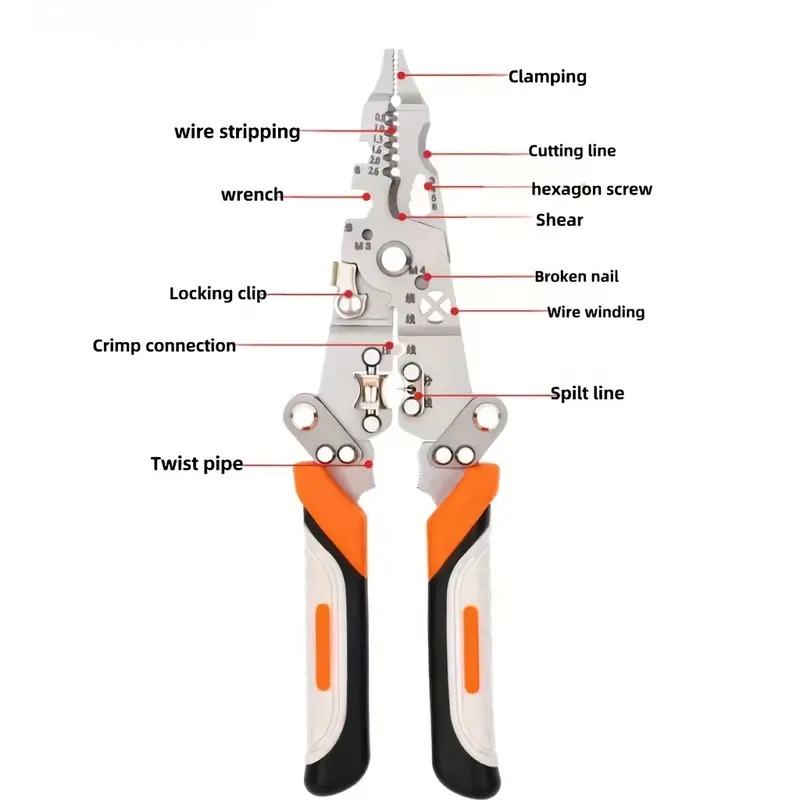 Foldable 8-in-1 Wire Stripping & Cutting Multi-Tool buy online in Pakistan