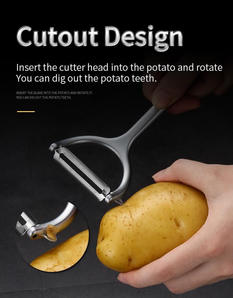 Stainless Steel Vegetable Peeler – Dual Blades for Effortless Peeling buy online in Pakistan