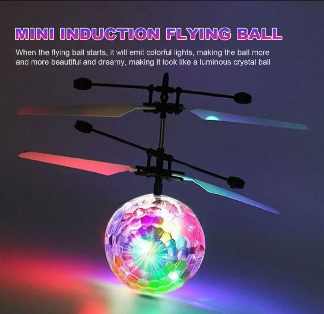Hand Control Flying Ball with Motion Sensors, 3D Lights, Gravity Sensor, Multi Infrared Induction RC LED Light Helicopte...