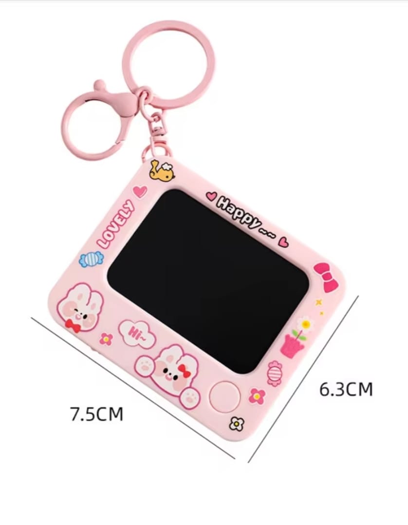 Creative Mini Graffiti Board Keychain – Cute Cartoon Bag Pendant & Reusable Drawing Tablet for Students, Kids &...