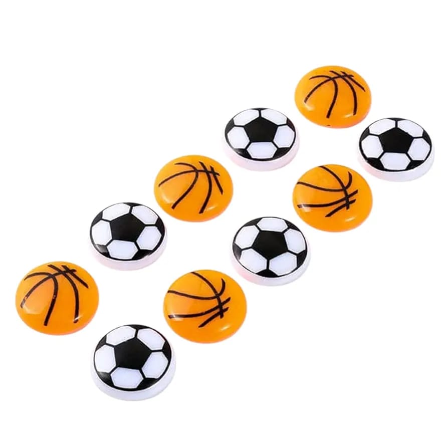 Basketball & Football Refrigerator Magnets – Set of 10 Durable Sports-Themed Decorative Magnets (1.5 x 1.5 Inches) buy online in Pakistan