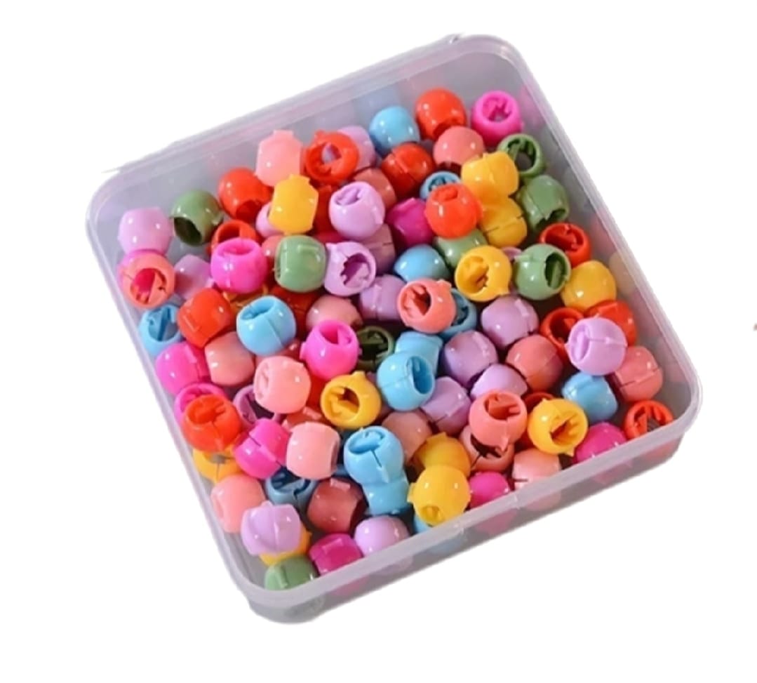 30 PCS Baby Girls Hairpins – Cute Candy Color Mini Hair Clips & Hair Braids Beads Set (Random Color) buy online in Pakistan