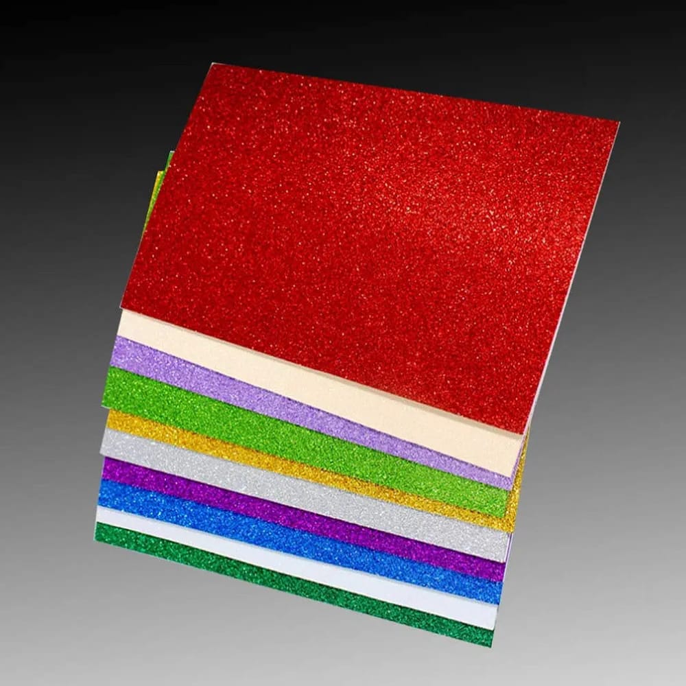 10PCS Glitter Foam Sheets – Premium A4 EVA Craft Adhesive Glitter Paper for DIY, Scrapbooking & School Projects buy online in Pakistan