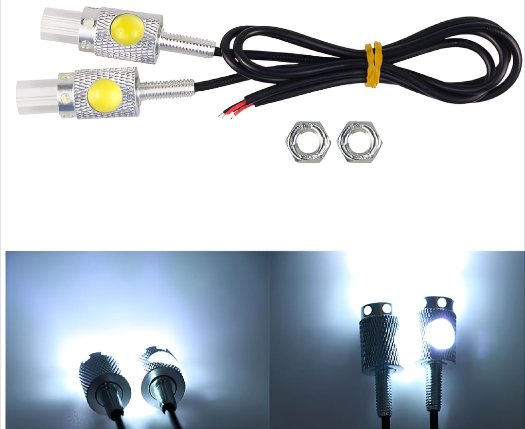 Motorbike Universal Mini LED Indicator &amp; Number Plate Light – Super Bright 12V 1W Aluminum Waterproof Signal Lamp – Long-Lasting, Energy-Efficient Motorcycle &amp; Car Lighting Accessory