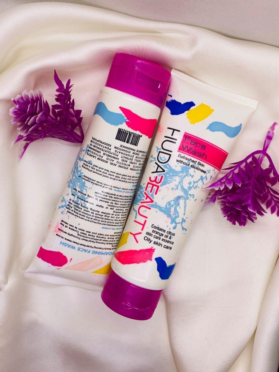 Huda Beauty Face Wash 100ml – Gentle Liquid Cleanser for Oily Skin, Deep Cleansing & Refreshing Daily Skincare Formula buy online in Pakistan