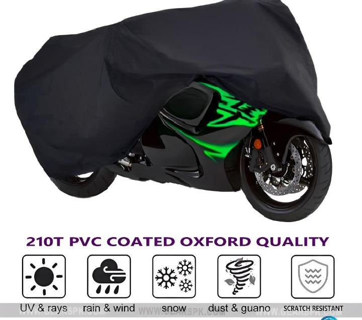 Bike Top Cover – Water & Scratch Proof Parachute – Fits CD70CC and 125CC Bikes (Random color) buy online in Pakistan