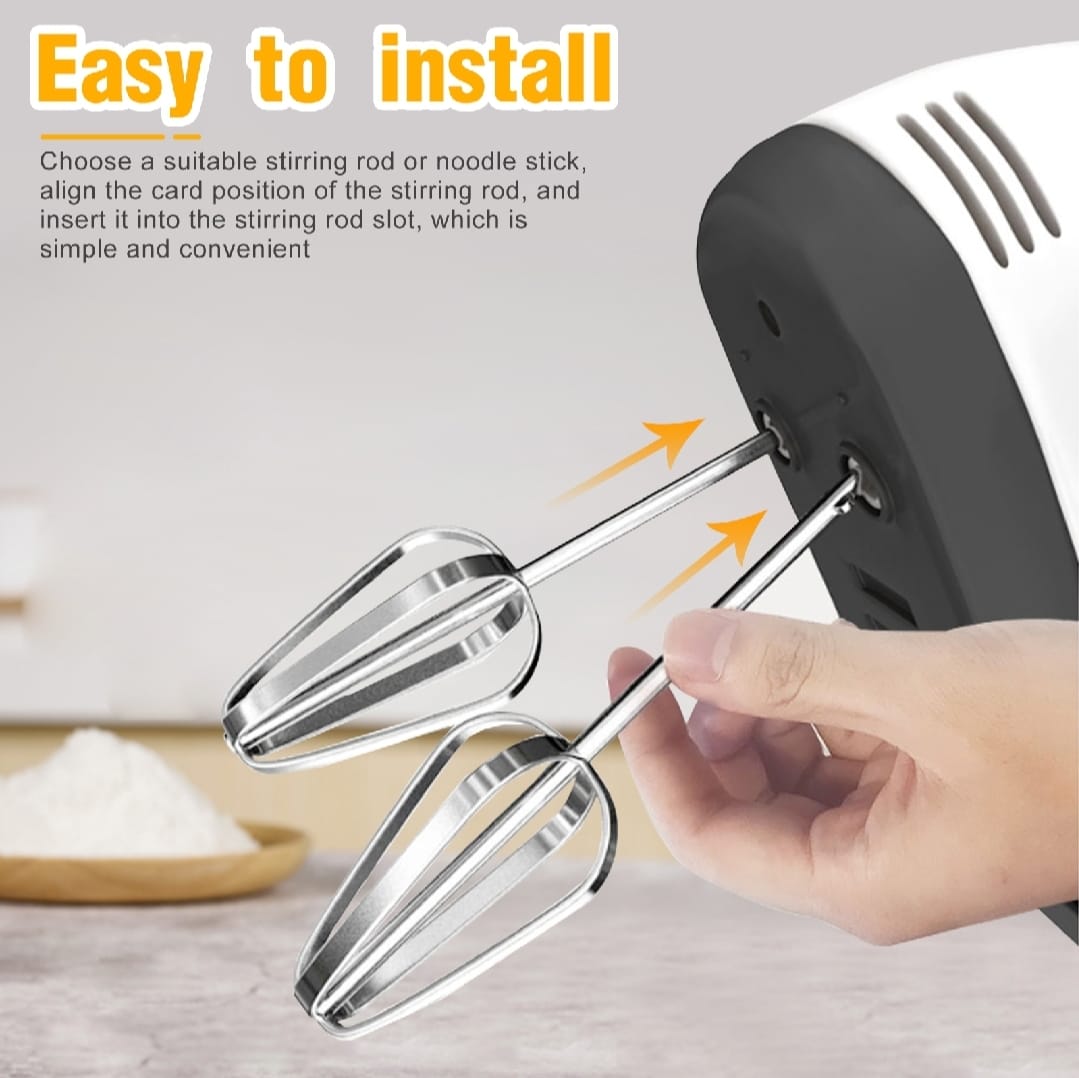 Electric Hand Mixer Beater Machine for Cake, Eggs & Baking - Handheld Egg Beater, Cake Mixer & Small Electric Mixer buy online in Pakistan