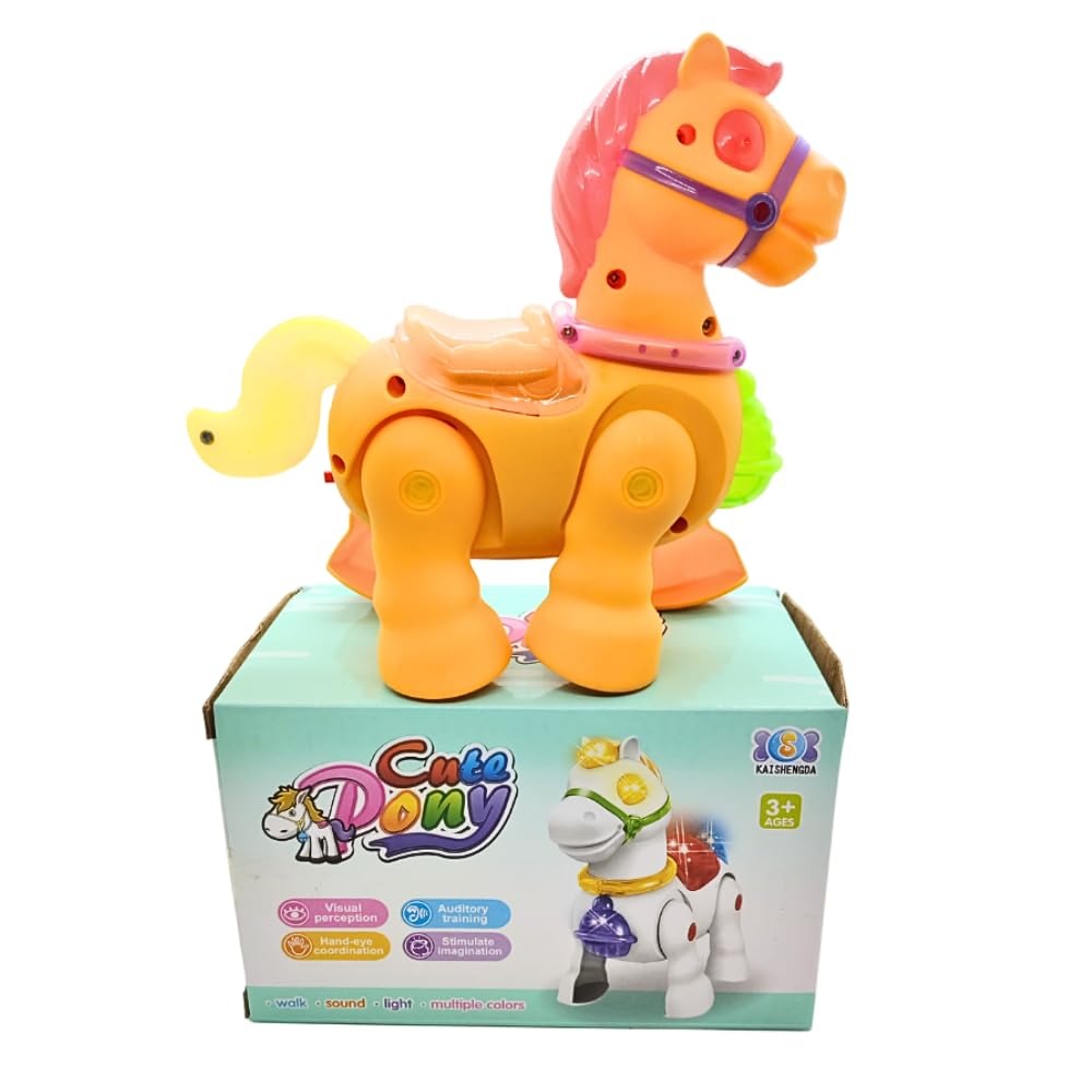Musical Walking Moving Pony Horse with Light & Sound Battery Operated Toy for Toddlers Kids for Multi Colour buy online in Pakistan