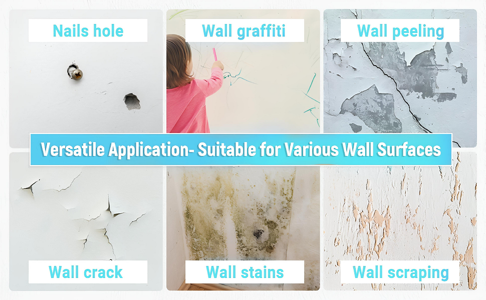Wall Repair Paste 200gm – White Waterproof Crack Filler With Scraper, Wall Putty & Hole Mending Agent for Damaged Walls and Joints buy online in Pakistan
