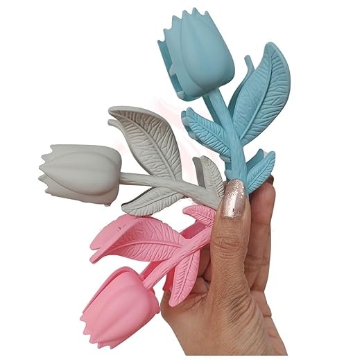 Rose Flower Hair Clips – Stylish Matte Finish Rose-Shaped Claw Clips for Women & Girls (Assorted Colors, Set of 6) buy online in Pakistan