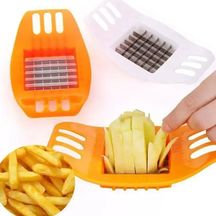 Multifunctional Potato Cutter and French Fry Maker – Stainless Steel Vegetable and Fruit Slicer, Chopper, Dicer, Kitchen...