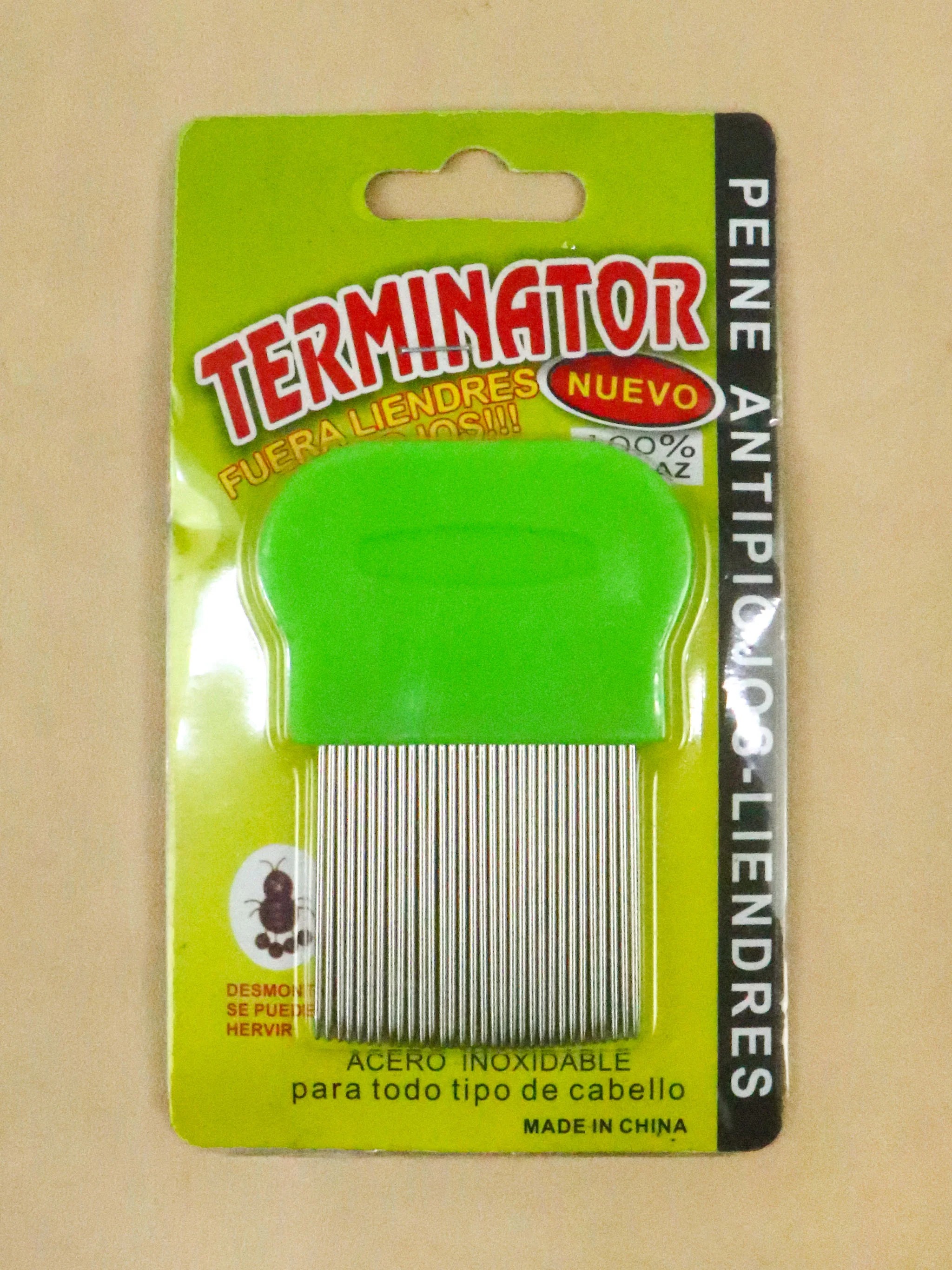 Multicolor Anti-Lice Hair Comb with Stainless Steel Micro-Grooved Teeth – Safe and Effective Lice and Nit Removal Comb |...
