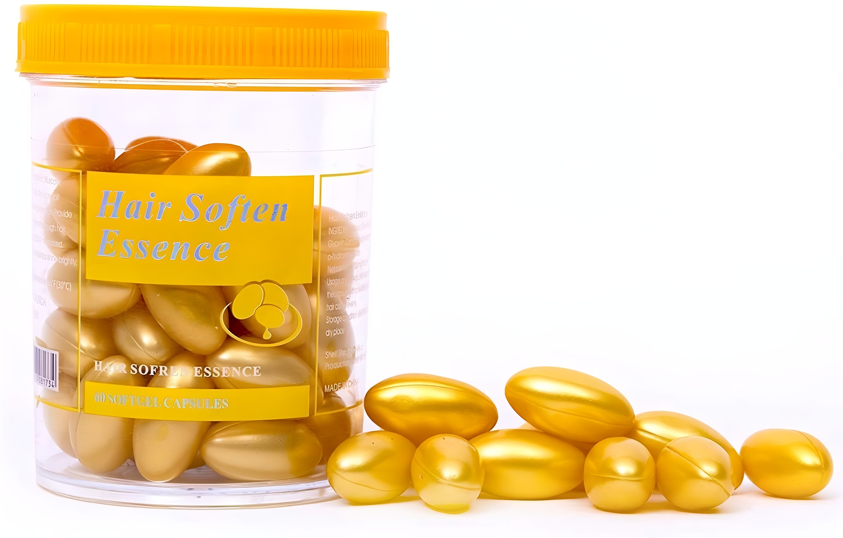 Hair Soften Essence Capsules – 60 Softgel Capsules for Nourishing, Hydrating & Softening Dry, Damaged & Frizzy Hair – Oil-Based Formula for Shine buy online in Pakistan