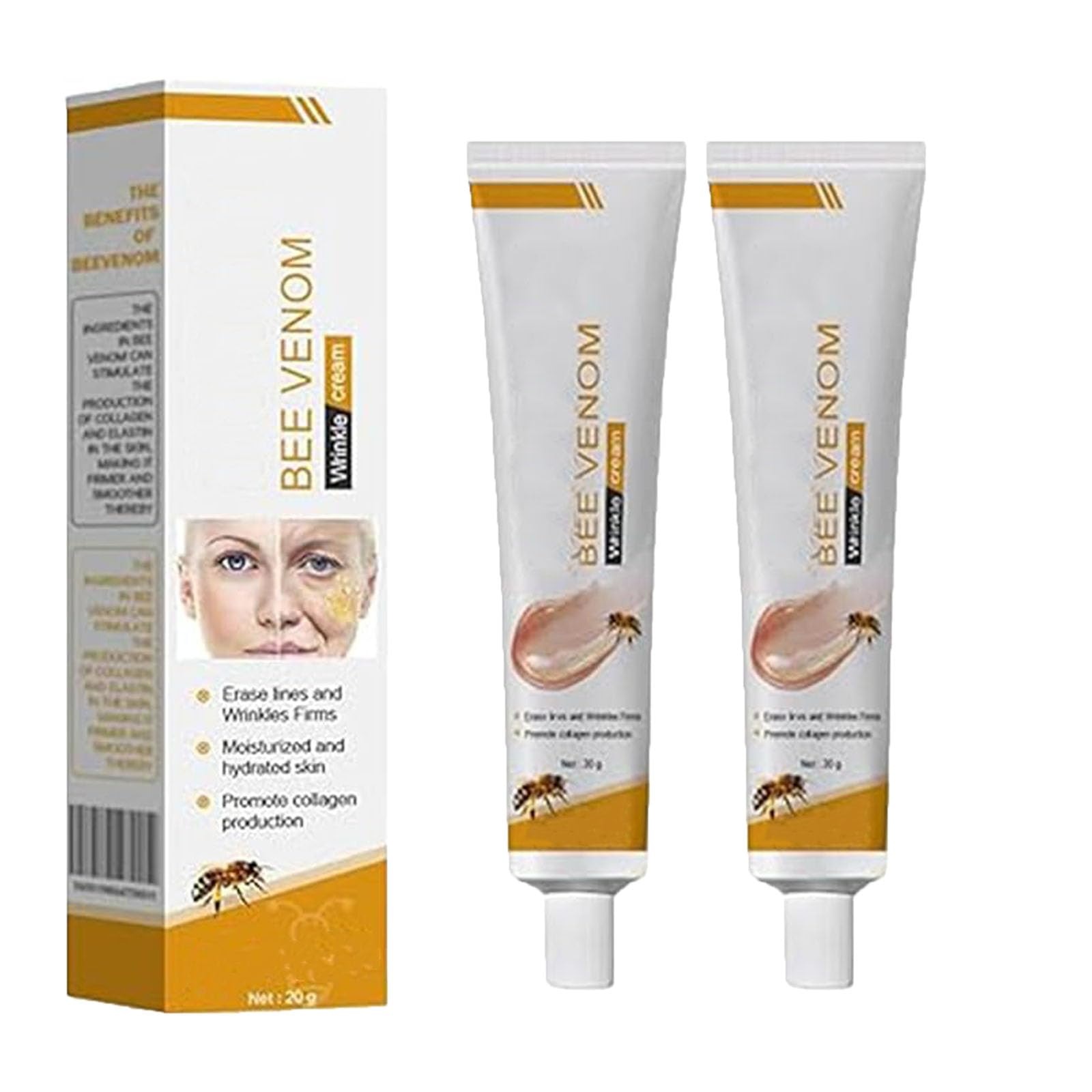 Botox Bee Venom Wrinkle Cream – Anti-Aging &amp; Moisturizing Formula | Smooth Fine Lines, Hydrate Skin, Boost Collagen (20g) thumbnail 5