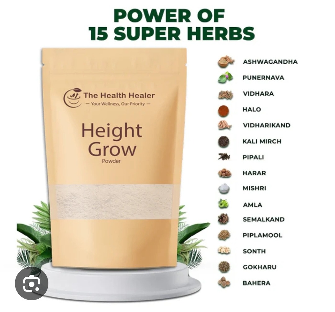 The Health Healer Height Grow Powder – 100% Natural Height Increase Supplement - 100G view 2