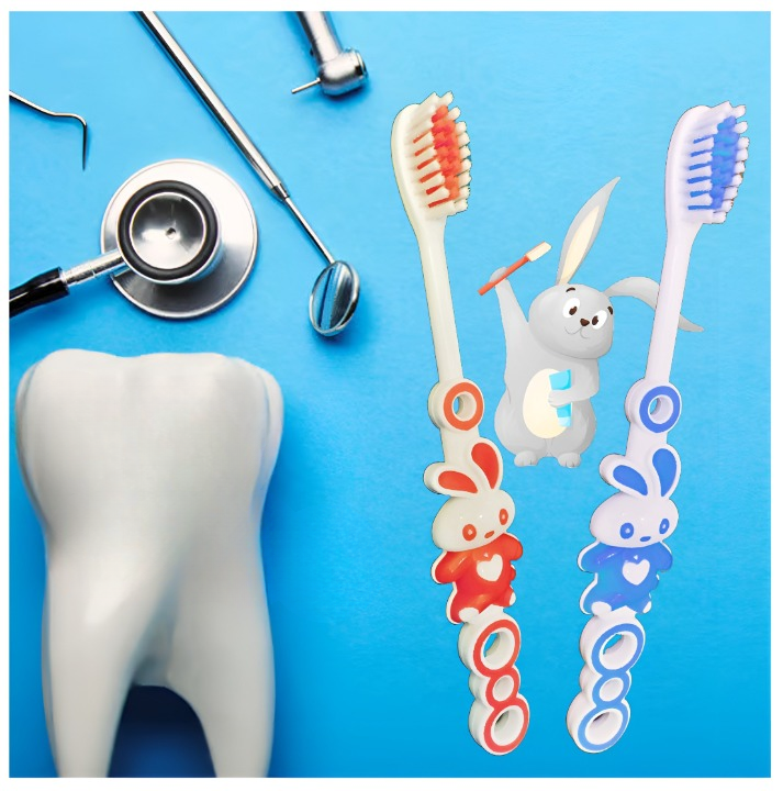 Dr. Jones Baby Teeth Brush – Pack of 3 | Soft Bristles | Gentle Oral Care for Infants and Toddlers (Random color) buy online in Pakistan