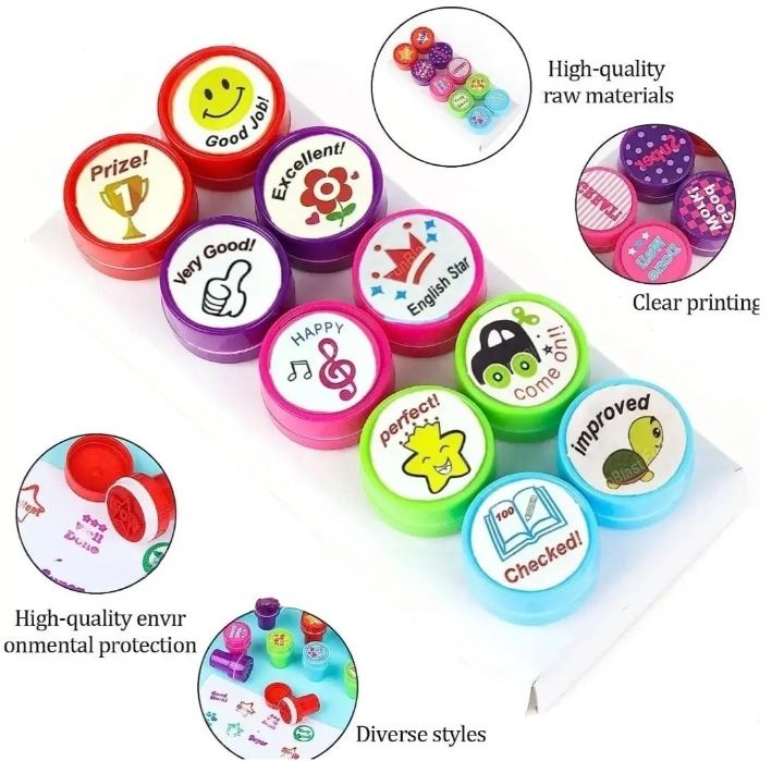 Appreciation Stamps – Kids Stamp Set for Motivation | Self-Inking | Pack of 10 buy online in Pakistan
