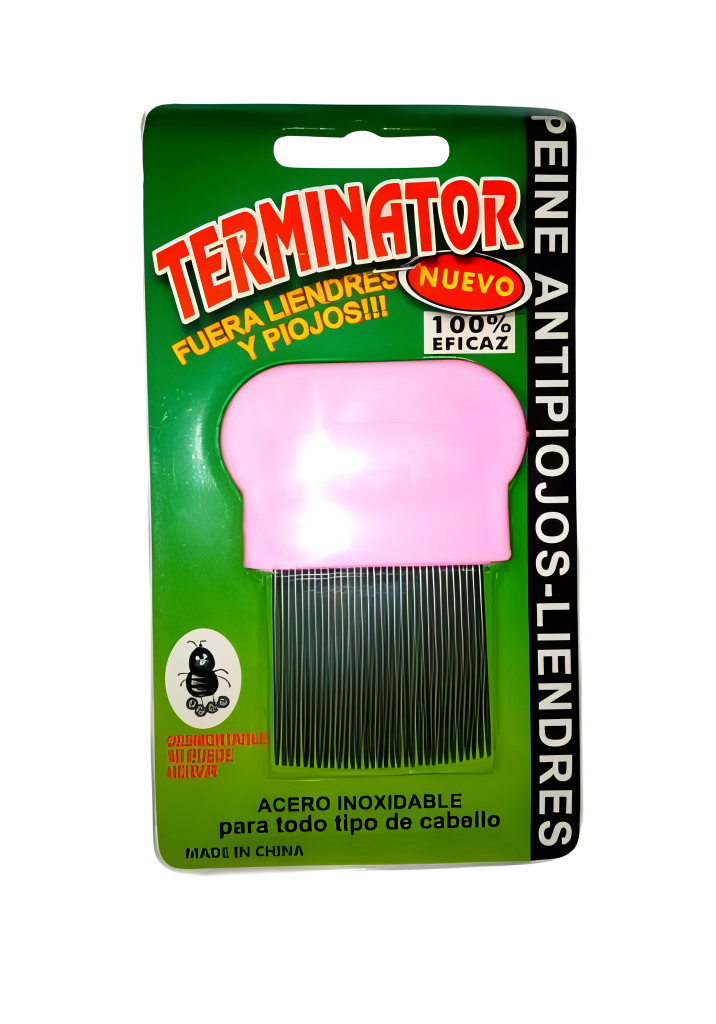 Multicolor Anti-Lice Hair Comb with Stainless Steel Micro-Grooved Teeth – Safe and Effective Lice and Nit Removal Comb | Reusable and Suitable for All Hair Types | Compact Size 9cm x 4cm (Random Color) view 3