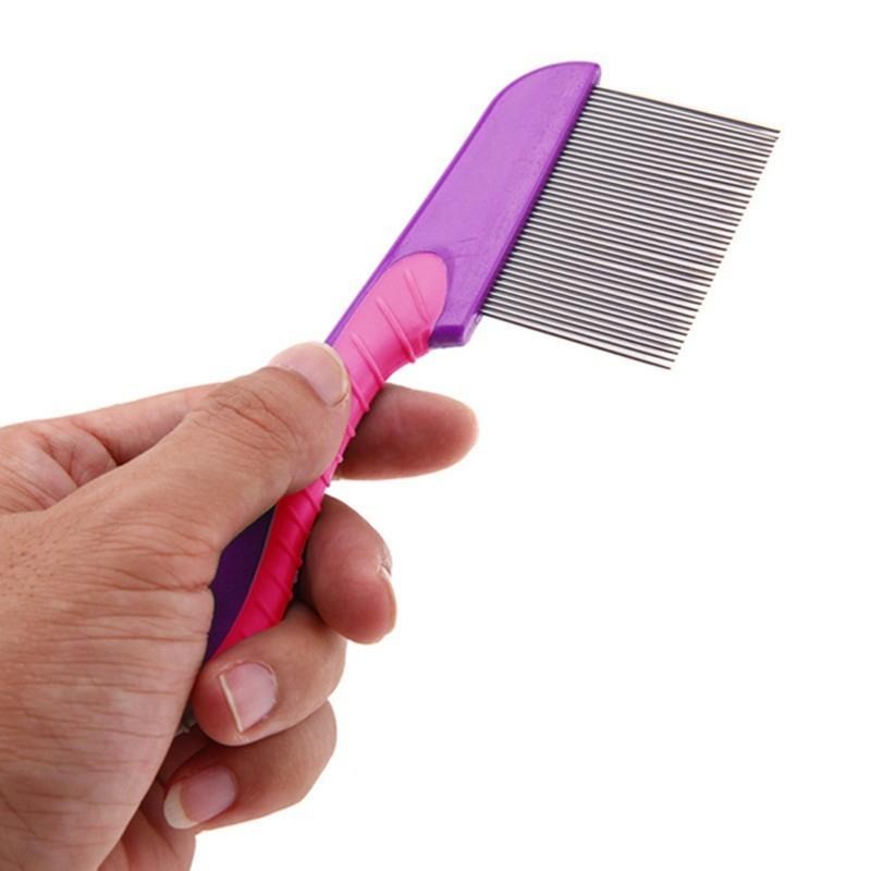 100% Stainless Steel Needles Anti Lice Comb – Ergonomic Handle, Safe Rounded Tips, Reusable & Clinically Proven for...