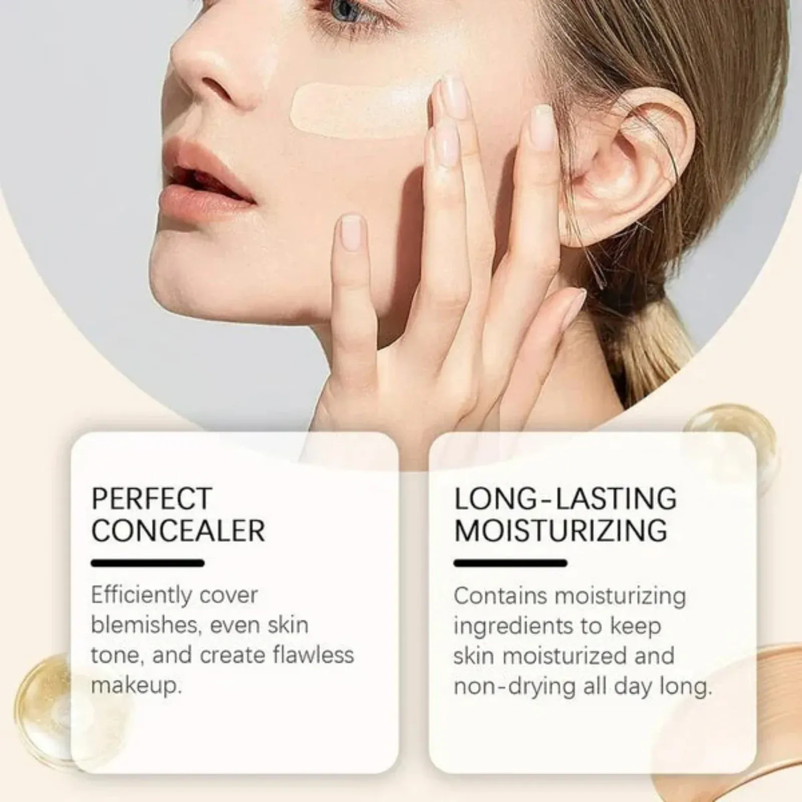 Kashees Eventone High Coverage Foundation – Full Coverage Matte Creamy Foundation for Flawless Skin – Lightweight, Long-Lasting (24H) Makeup Base for All Skin Types – Bridal, Party &amp; Daily Wear - 20ml
