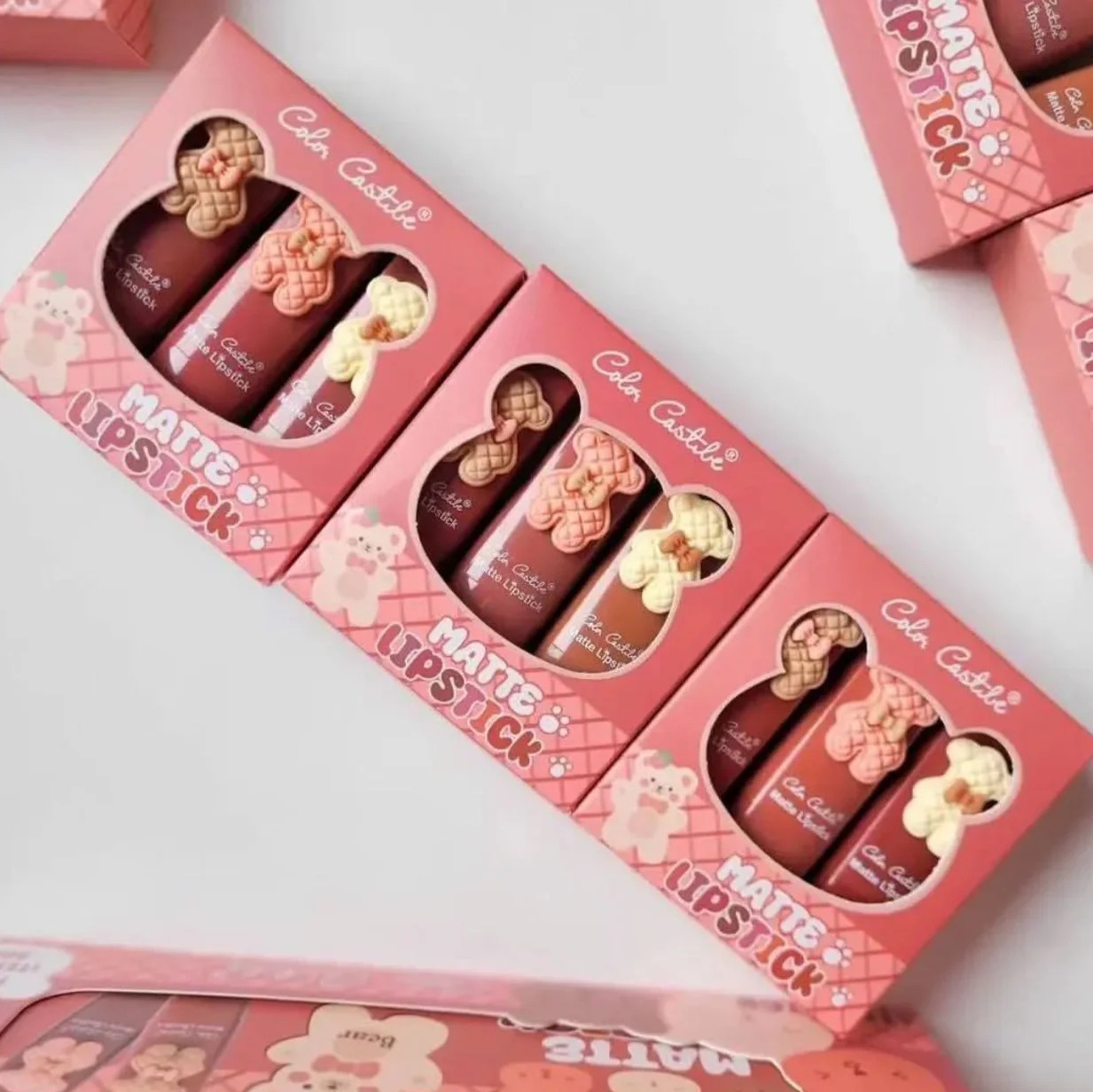 Color Castile Pack of 3 Bear Shape Matte Lipsticks – Long-Lasting, Bold & Vibrant Makeup Essential buy online in Pakistan
