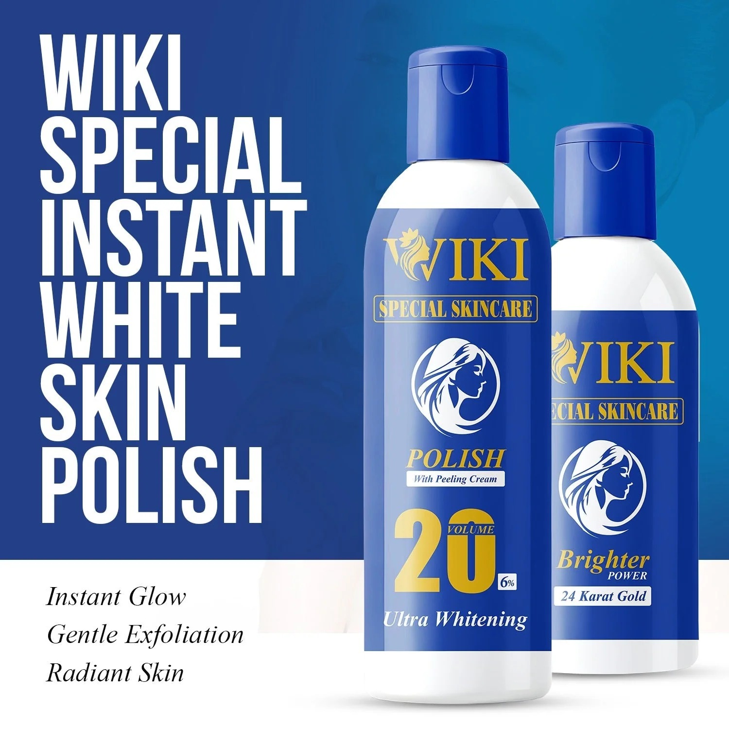 WIKI Special Skincare Brighter Power 24K Gold & 2 in 1 Polish with Peeling Cream – Ultra Whitening buy online in Pakistan