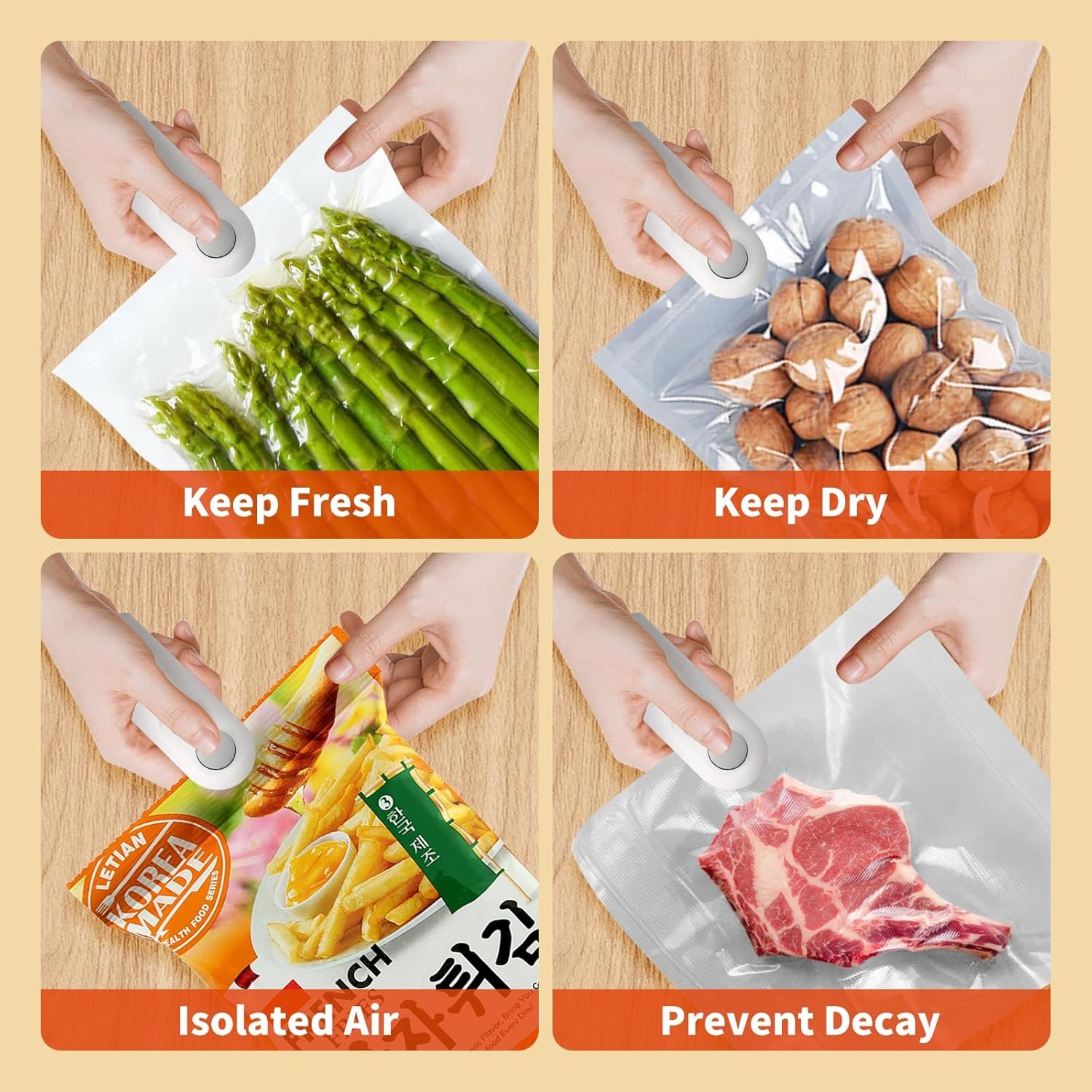 1 Pc Mini Heat Sealing Machine 2-in-1 Cutter & Sealer | USB Rechargeable Food Bag Sealer for Snacks & Storage (Random Co...