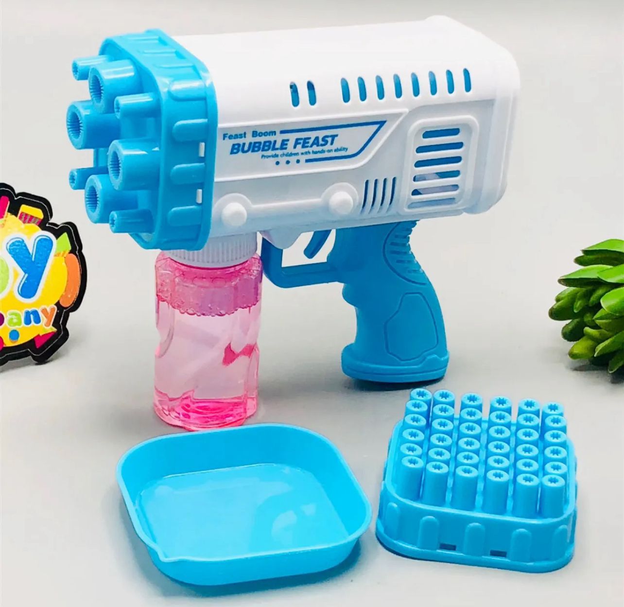 Bubble Bazooka Pro Electric 2-in-1 Rocket Bubble Gun — Fast Bubbles for Parties, Beach & Backyard Fun