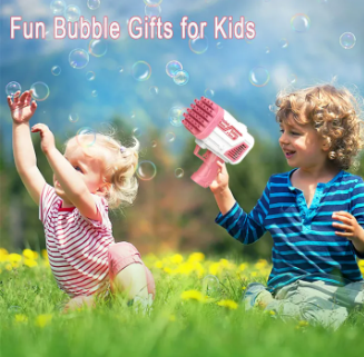 Bubble Bazooka Pro Electric 2-in-1 Rocket Bubble Gun — Fast Bubbles for Parties, Beach & Backyard Fun thumbnail 3