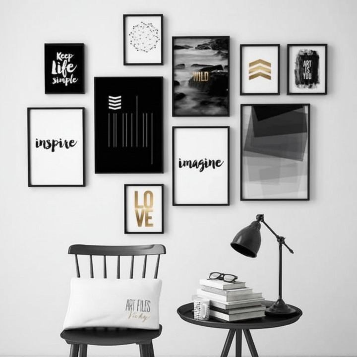 Motivational Wooden Wall Art Frame Set of 10 | Inspirational Quotes & Modern Decor Frames in Multi Sizes for Home, Office & Study Room Decoration buy online in Pakistan
