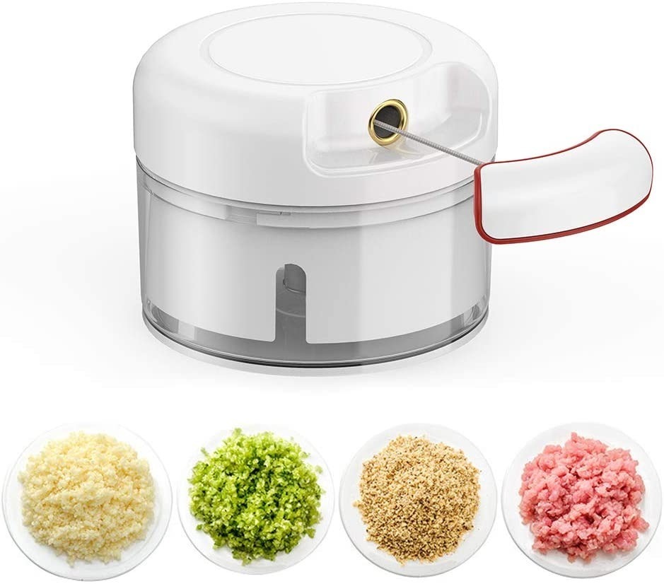 Mini Food Chopper – Hand-Powered Meat Grinder, Mincer, Mixer & Blender for Fruits, Vegetables, Nuts, and Meat | Powerful & Portable Kitchen Tool buy online in Pakistan