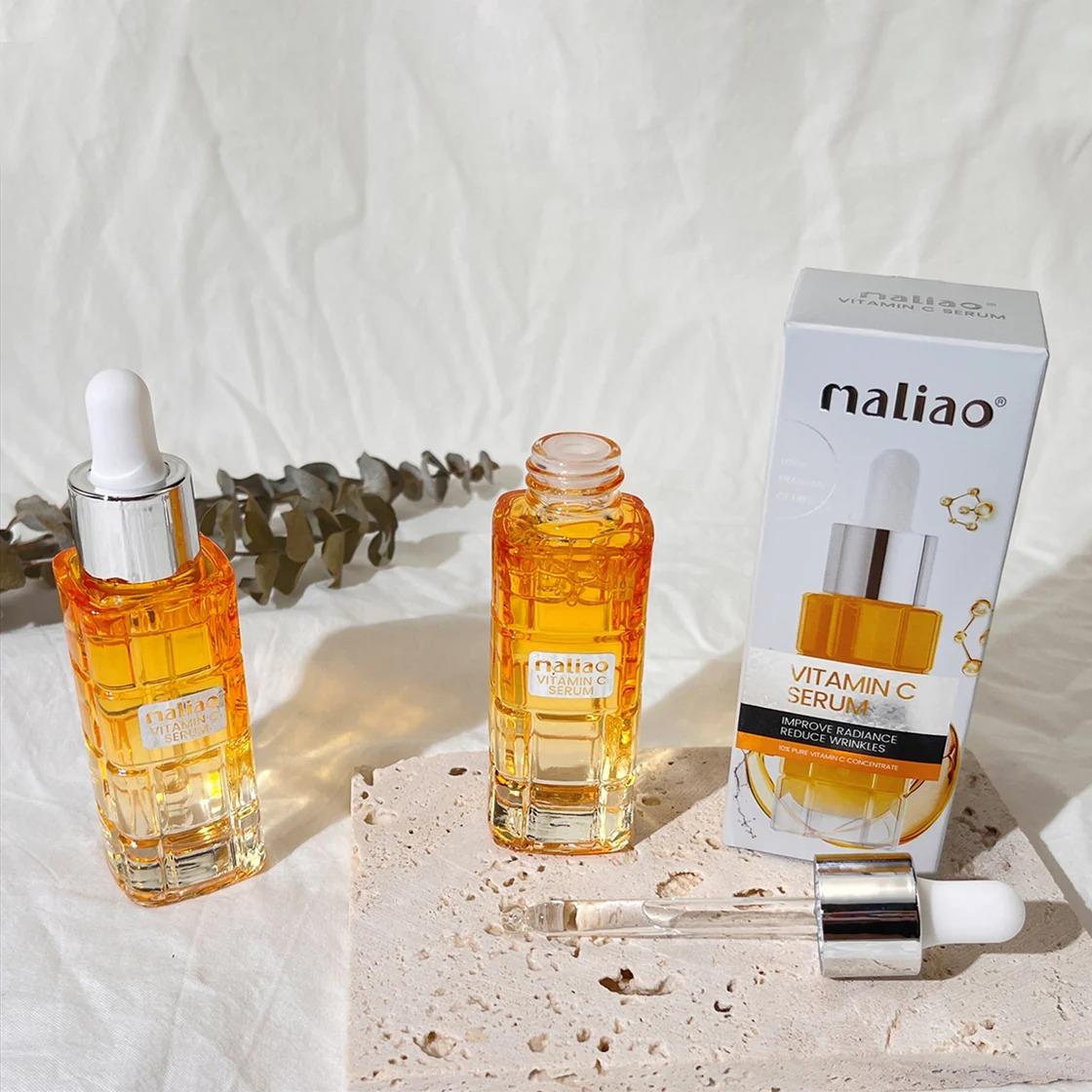 1 PCs Maliao Vitamin C Serum – Brightens Skin, Reduces Wrinkles & Dark Spots for Youthful Radiance