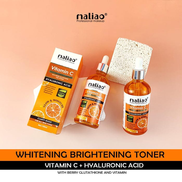 Maliao Vitamin C Whitening Brightening Toner with Berry Glutathione & Hyaluronic Acid – Anti-Oxidation, Pore Refining, All Skin Types, 30ml view 2