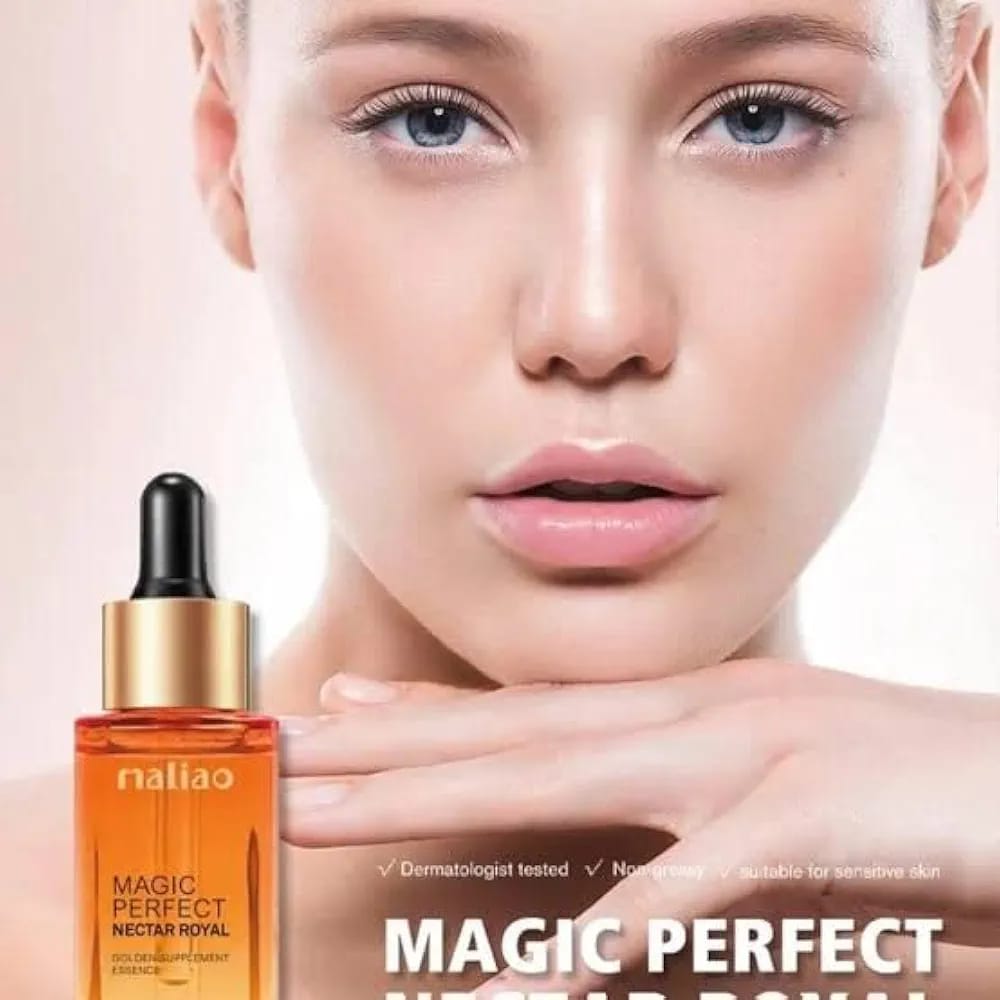 Maliao Magic Perfect Nectar Royal Vitamin C+E Serum – Restores Glow & Nourishes Dry, Dull Skin, 30ml view 3