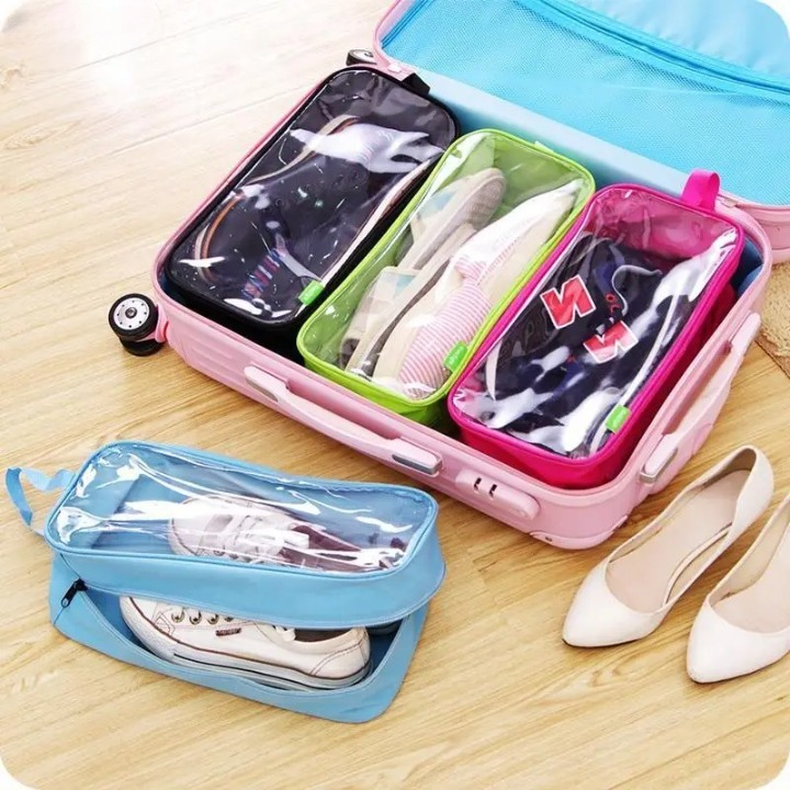 Waterproof Travel Shoe Bag – Portable Ventilated Gym Organizer for Sports Shoes, Yoga, Basketball & Football – Odor-Proo...