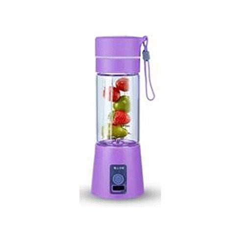Juicer Portable Outdoor Juicing Cup Home Mini Cordless Crushed Ice Machine USB Charging Fruit Vegetable Blender (Random Color) (380ML) thumbnail 5