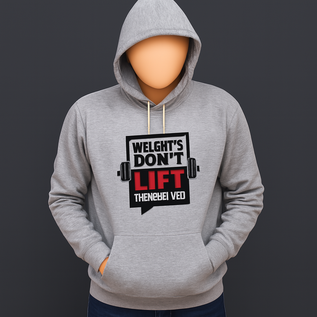 New Summer Collection Full Grey Hoodie Weight Don't Lift Printed For Men And Boys buy online in Pakistan