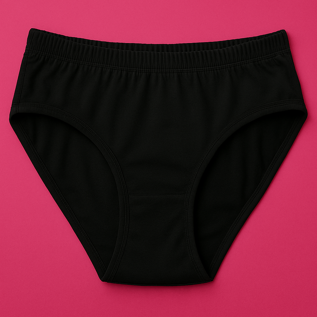Jersey Plain Panty for Women – Lightweight, Comfortable & Soft Everyday Wear Underwear, Available in Sizes S, M, L (...