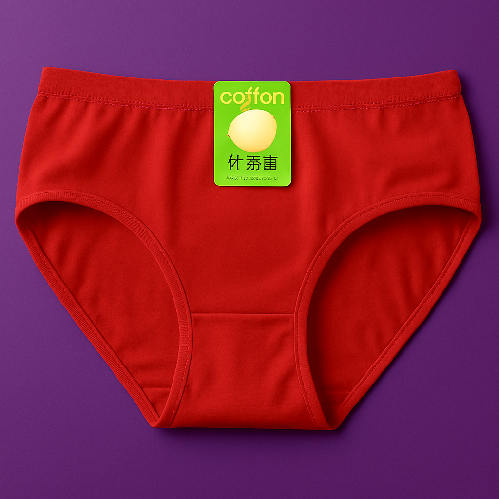 Jersey Plain Panty for Women – Soft & Comfortable Everyday Underwear, Lightweight and Breathable Lingerie in Red (1...
