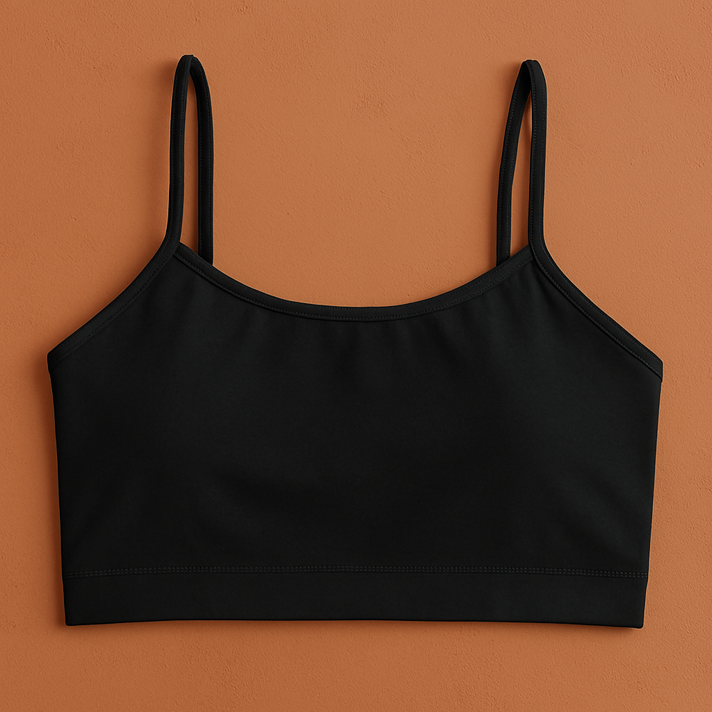 Teenagers’ Malai Non-Padded Bra – Soft, Lightweight & Comfortable Everyday Wear Lingerie, Plain Design in Black, Siz...