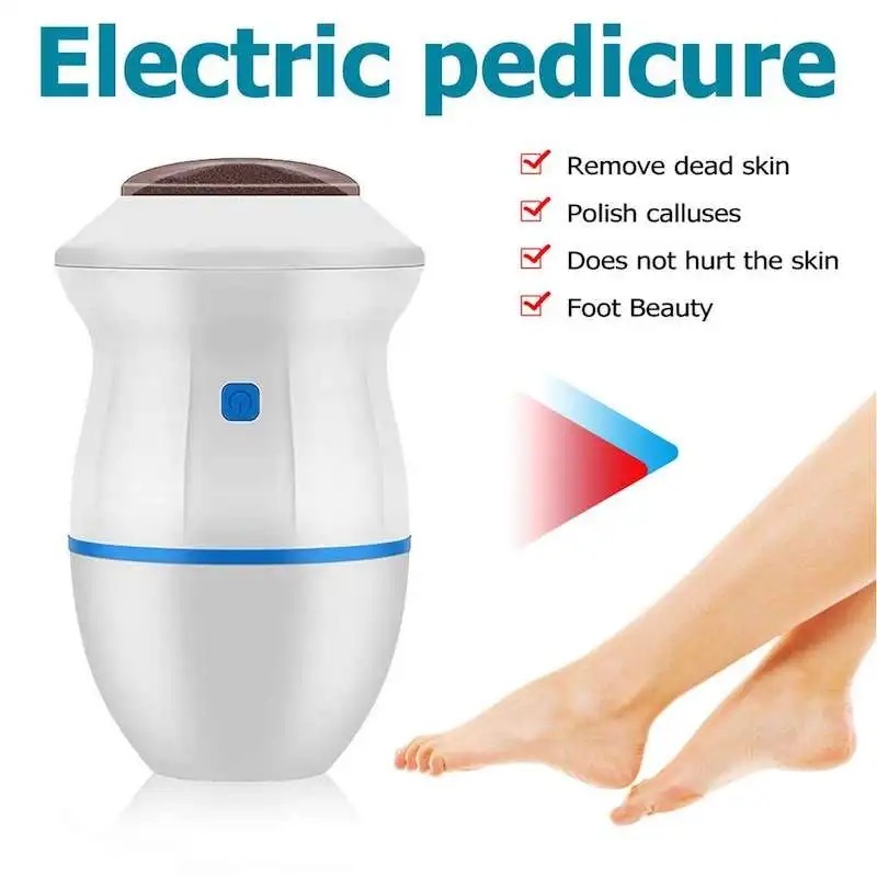 Back Callus Remover with Built-In Vacuum – Electric Foot Grinder for Dead Skin, Cracked Heels & Calluses, Rechargeab...