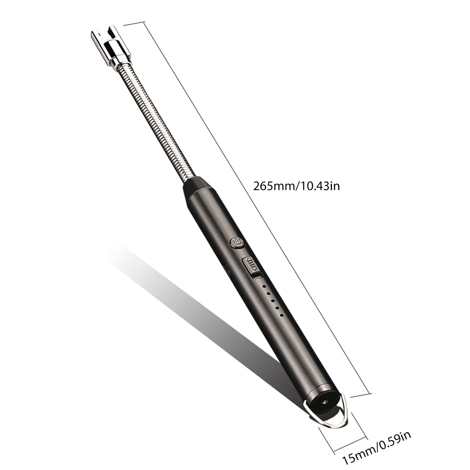 360° Outdoor Kitchen Lighter – USB Rechargeable Portable Electronic Arc Lighter with Flexible Neck, Safety Lock, Windpro...