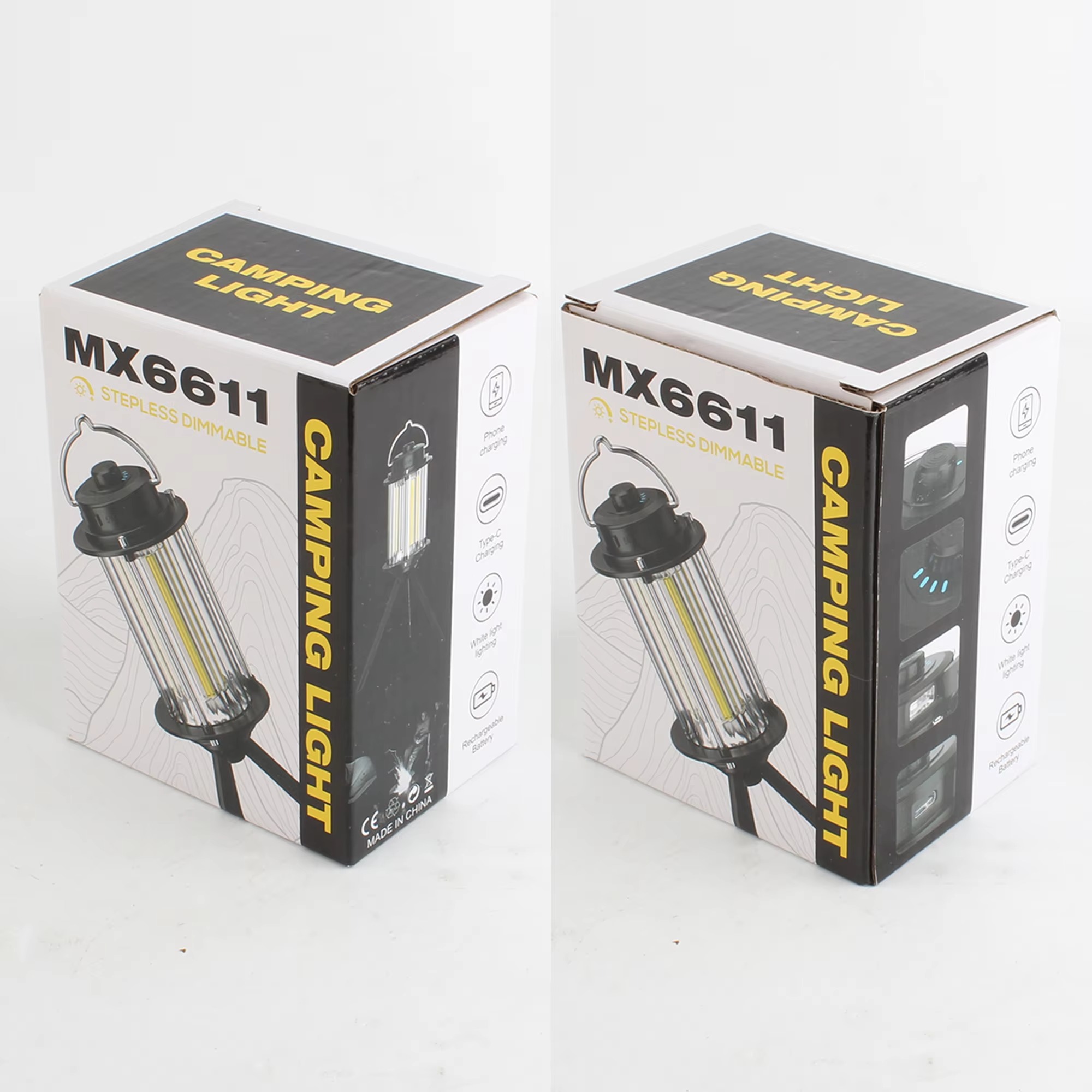 MX6611 Stepless Dimmable LED Camping Light – Portable Rechargeable Outdoor Lantern with Tripod Stand buy online in Pakistan