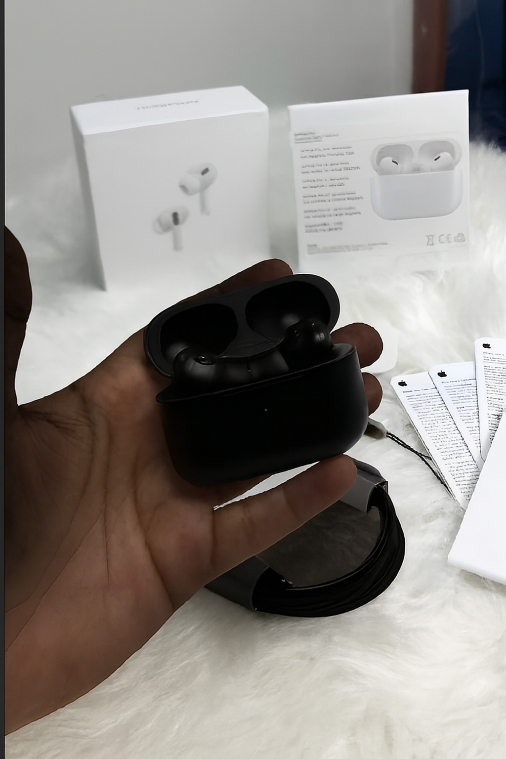 Airpods Pro 2 Noise Reduction Wireless Earbuds For Android And Ios/airpods (Black) thumbnail 3