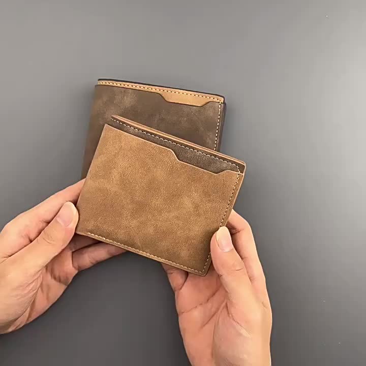 Men’s Leather Wallet with Card Holder, Money Clip & Coin Pocket – Slim Bifold Design for Daily Use, Premium Quality Wall...