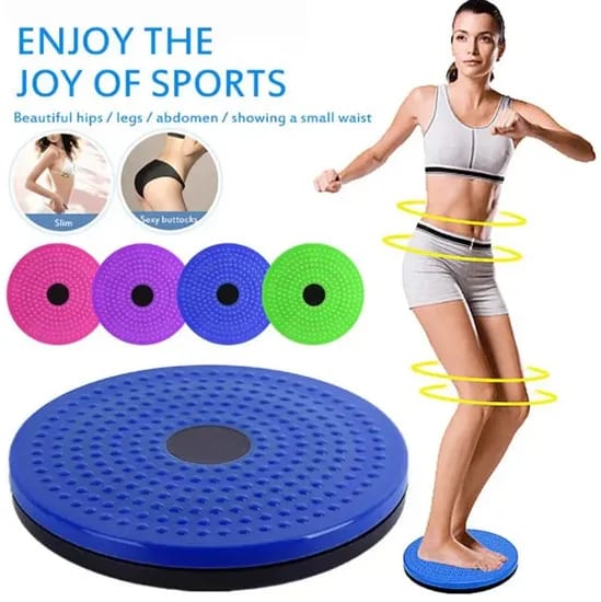 Twister Plate Exercise Gear Plastic Waist Twist Disc Board – 360° Fitness Balance Trainer For Slimming, Core Strength, And Home Workoutn (Random Color) view 3