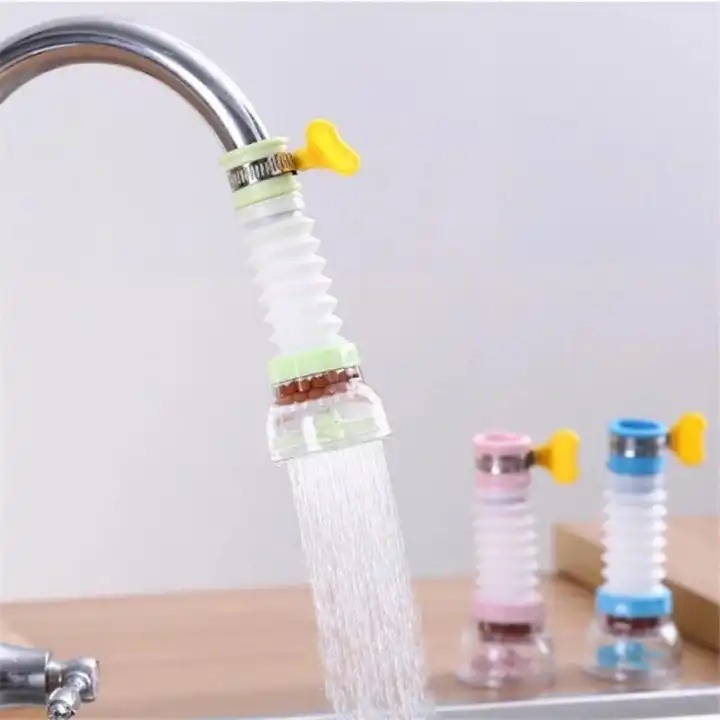 Kitchen Shower Splash Fan Faucet With Clip Water-saving Filter tap nozzle extended Each ( Random Color ) view 3