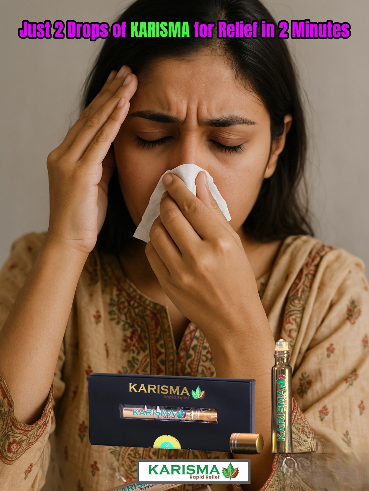 KARISMA Rapid Relief Pain Relief – Fast Acting Roll-On for Headache, Backache, Arthritis & Muscle Pain thumbnail 4